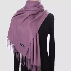 Cashmere Blend Pashmina Scarf Wrap Dusty Lavender